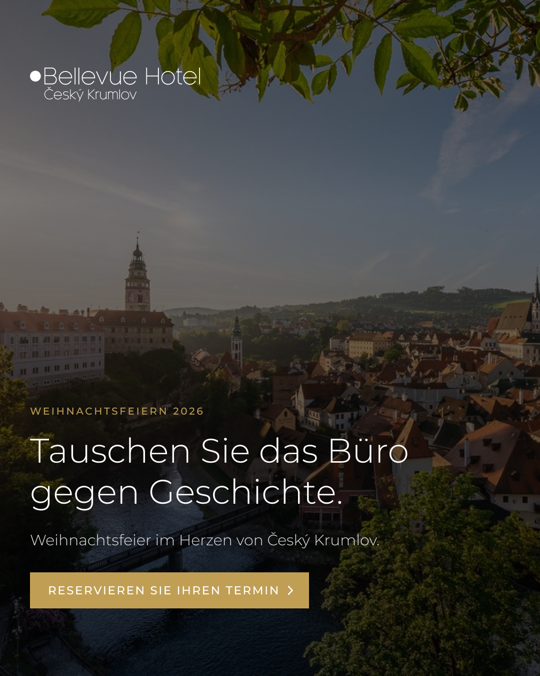 Bellevue Hotel Český Krumlov Facebook ad: Firmenfeier im Herzen von Krumlov