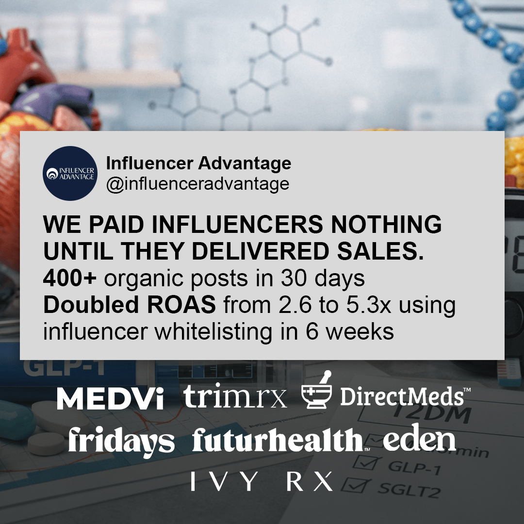 Influencer Advantage Facebook ad