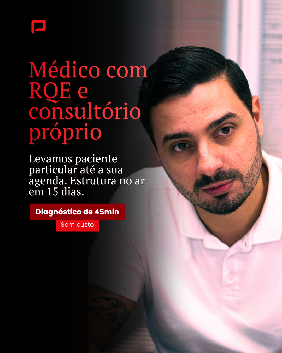 William Grass Facebook ad: A gente trabalha com médico que já tem…