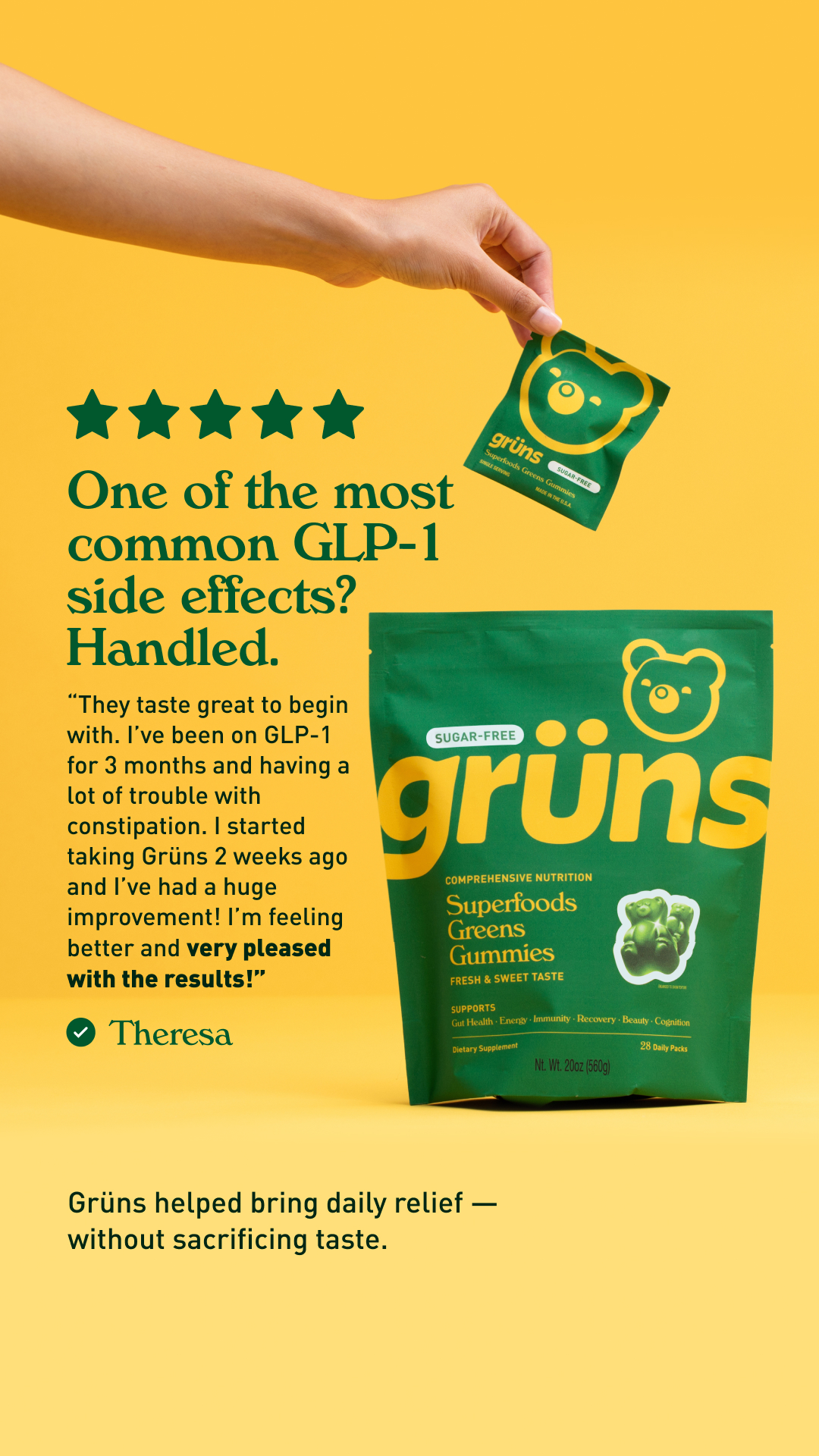 Grüns Facebook ad