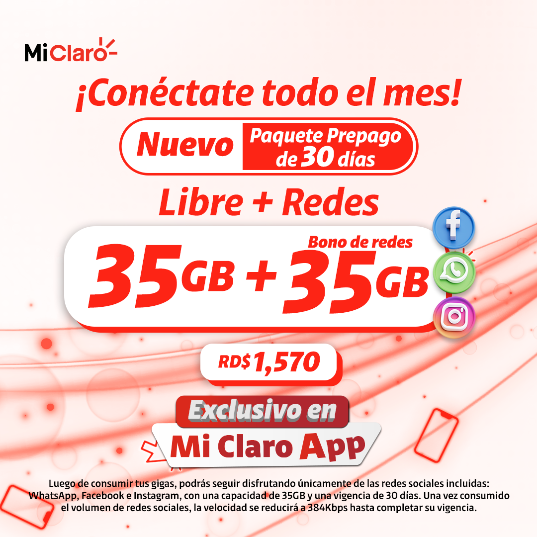 Claro RD Facebook ad from Jun 8, 2026