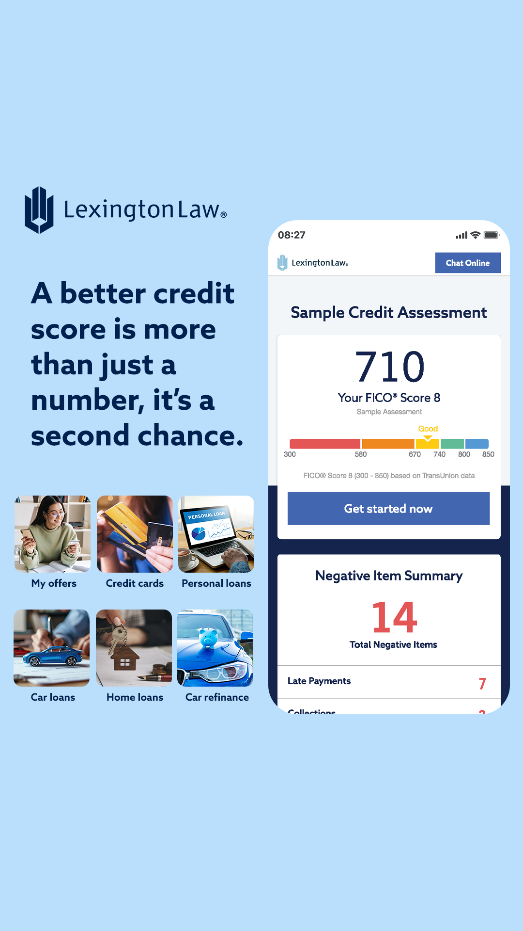 Lexington Law Firm Facebook ad