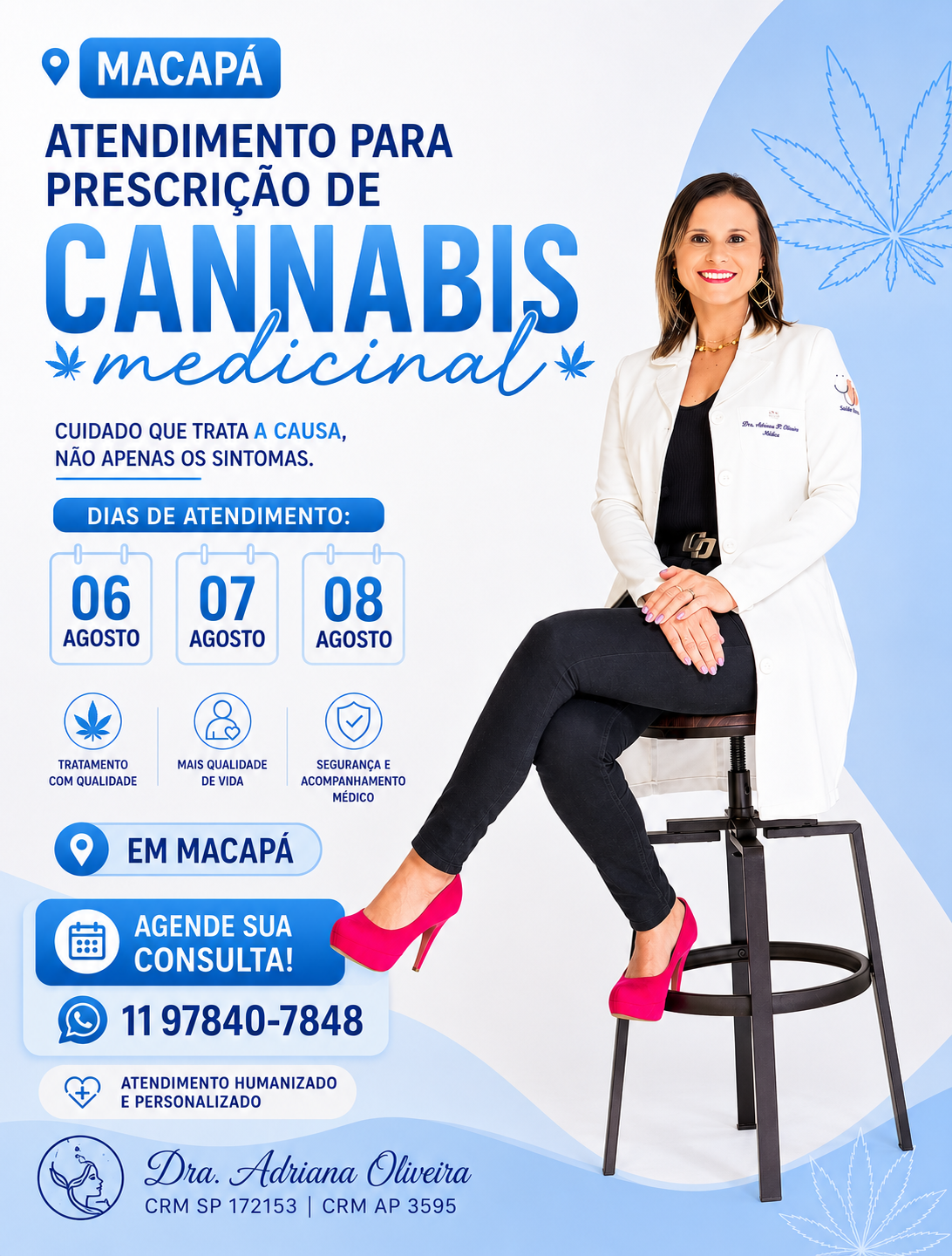 Dra. Adriana Oliveira Facebook ad: Converse conosco