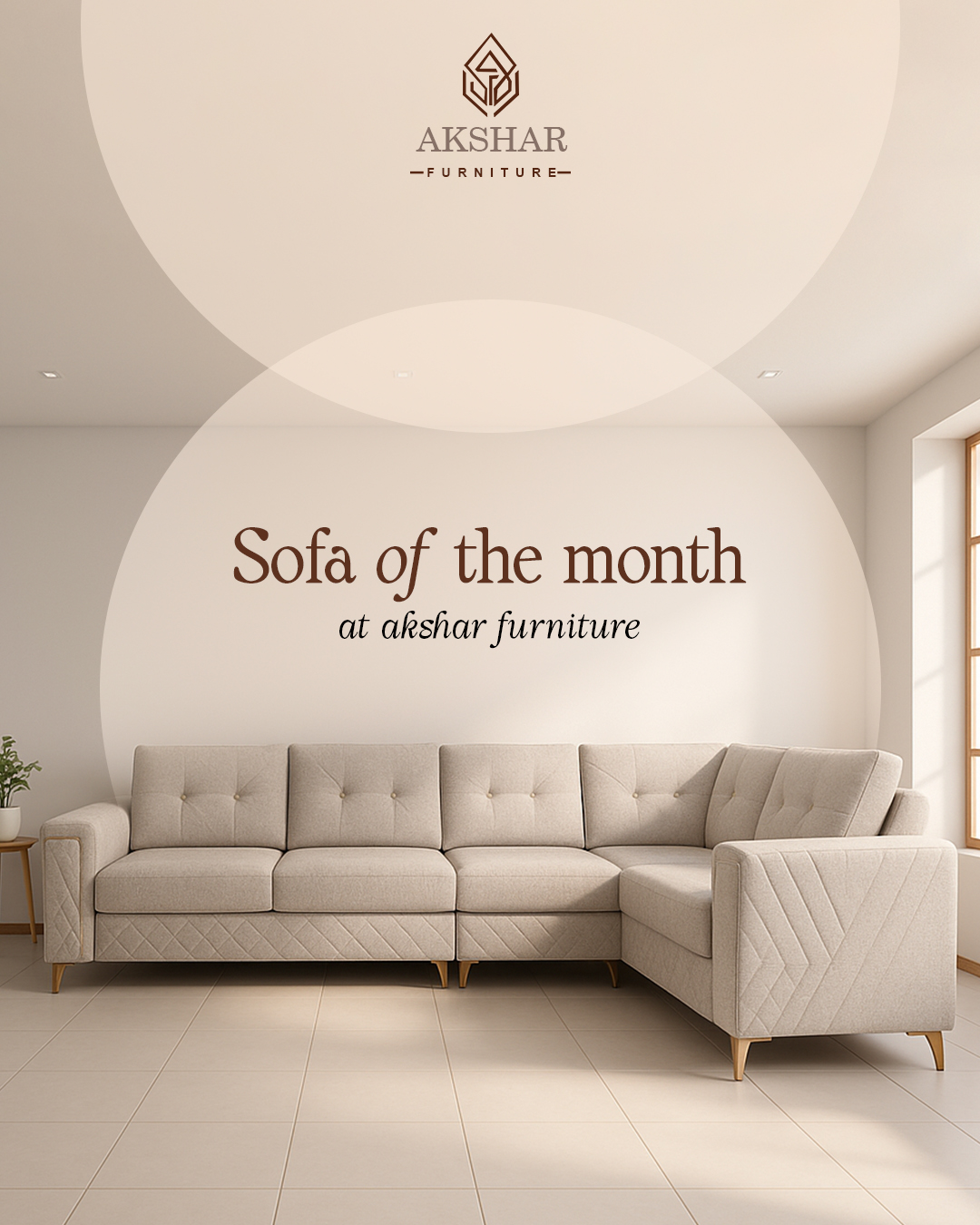 Akshar Furniture Facebook ad: Why settle for ordinary when your home can…