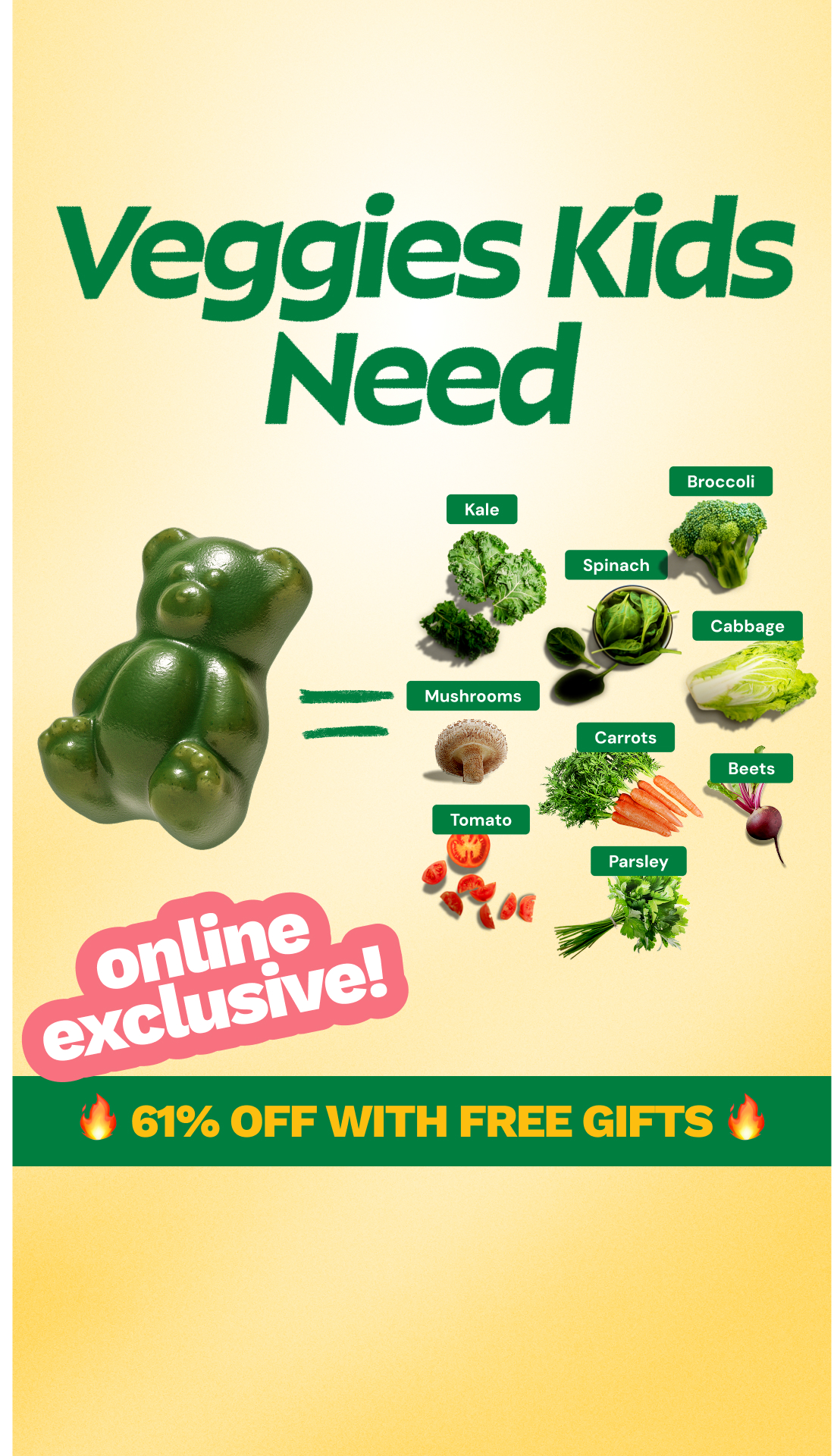Grüns Kids Facebook ad