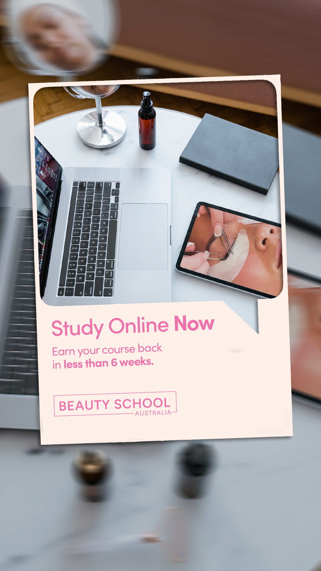 Australian Beauty School Facebook ad