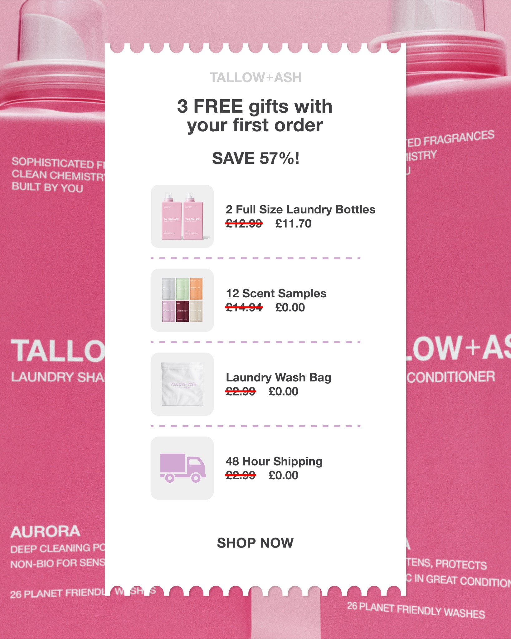 Tallow + Ash Facebook ad