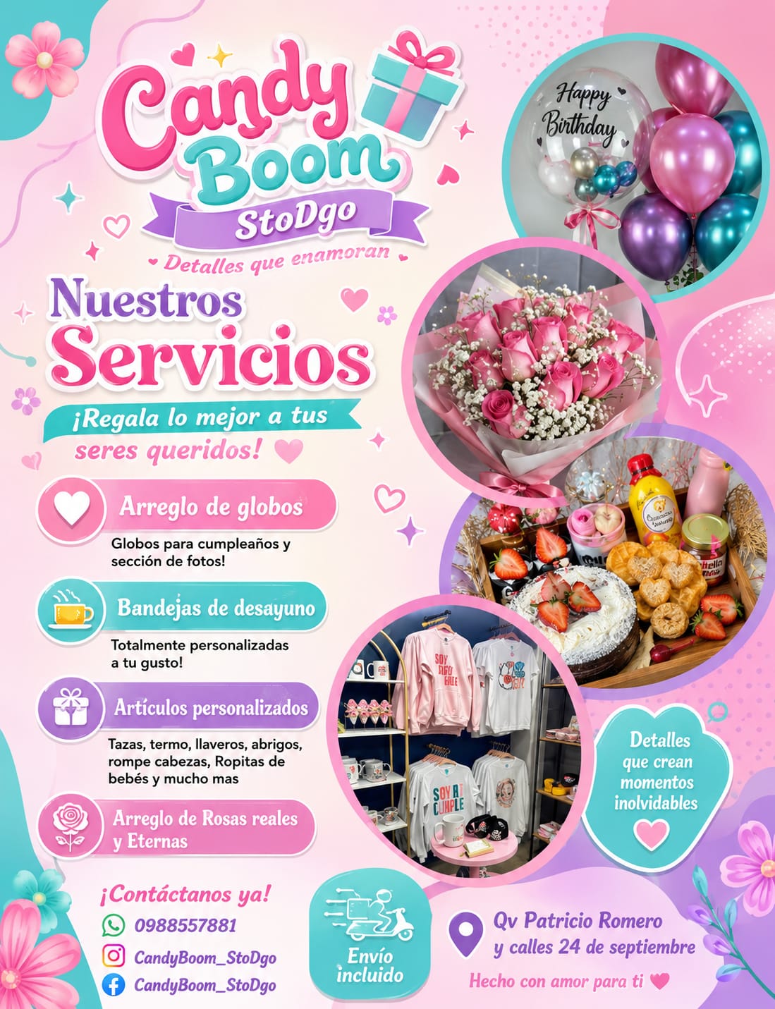 Candy Boom Detalles Personalizados Facebook ad: Personaliza Ya