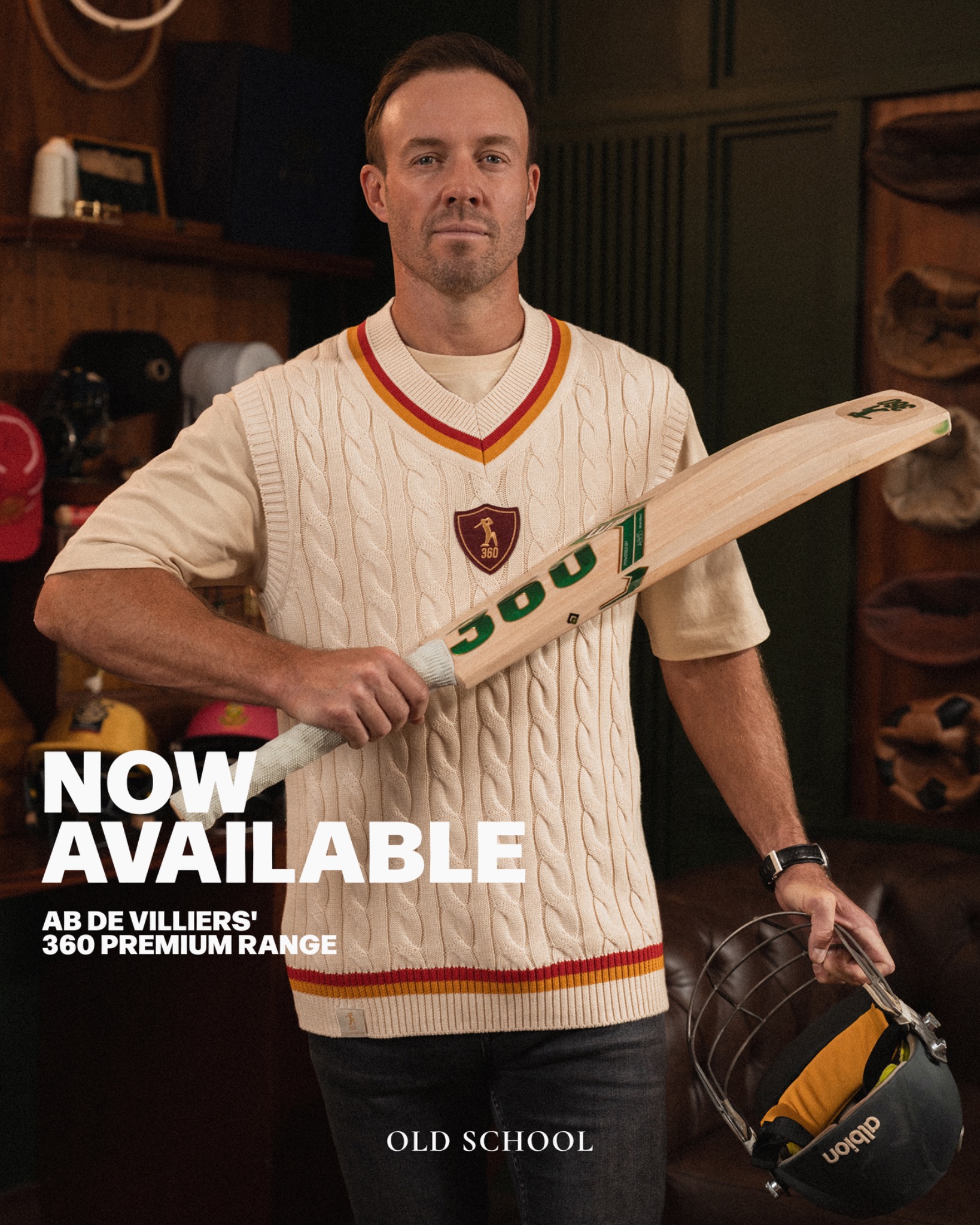 Old School India Facebook ad: AB de Villiers 360 Collection