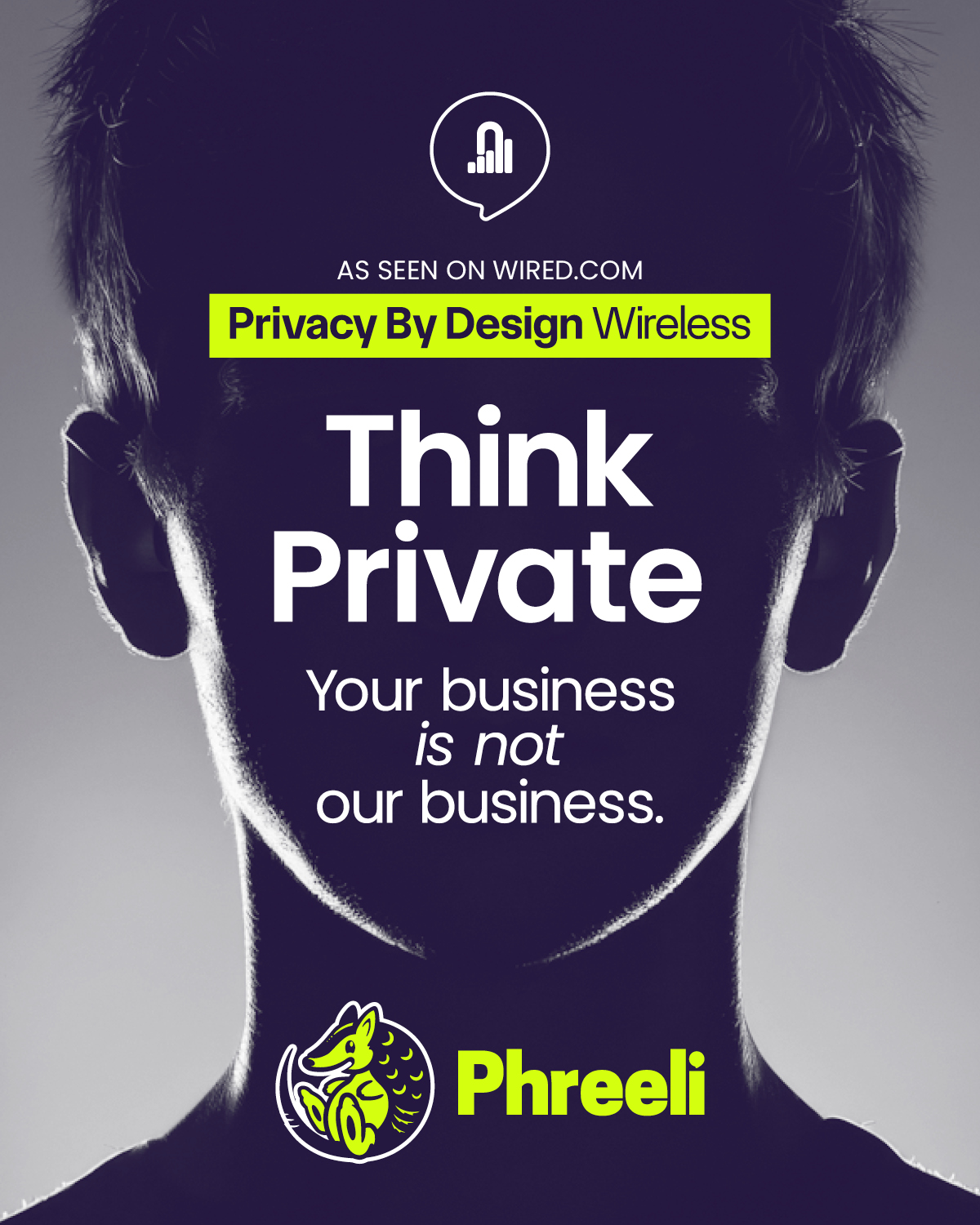Phreeli Facebook ad: Upgrade your privacy.