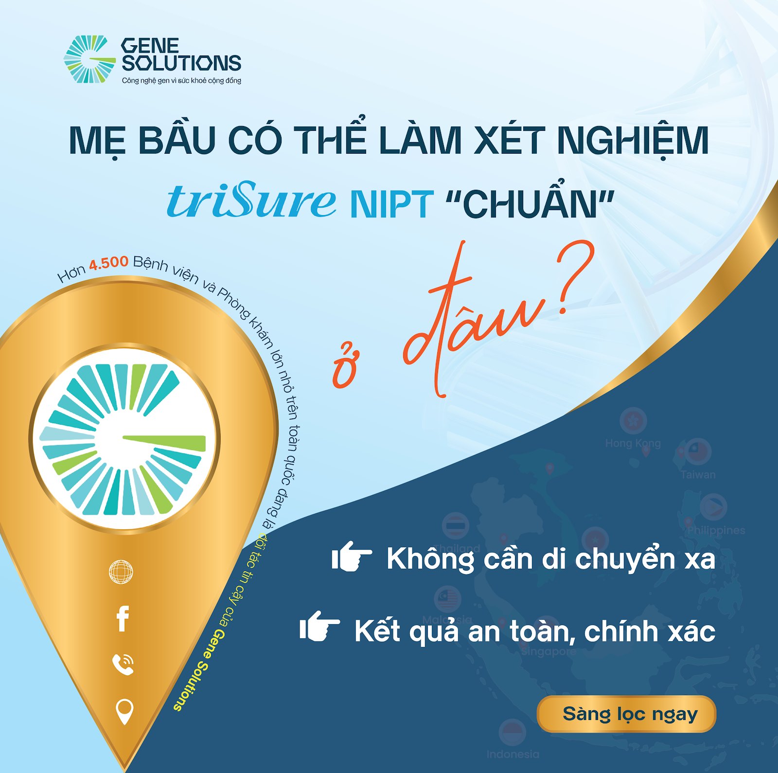 triSure NIPT - Gene Solutions VN Facebook ad