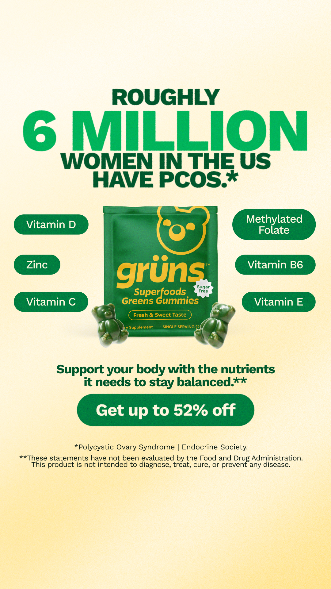 Grüns Facebook ad