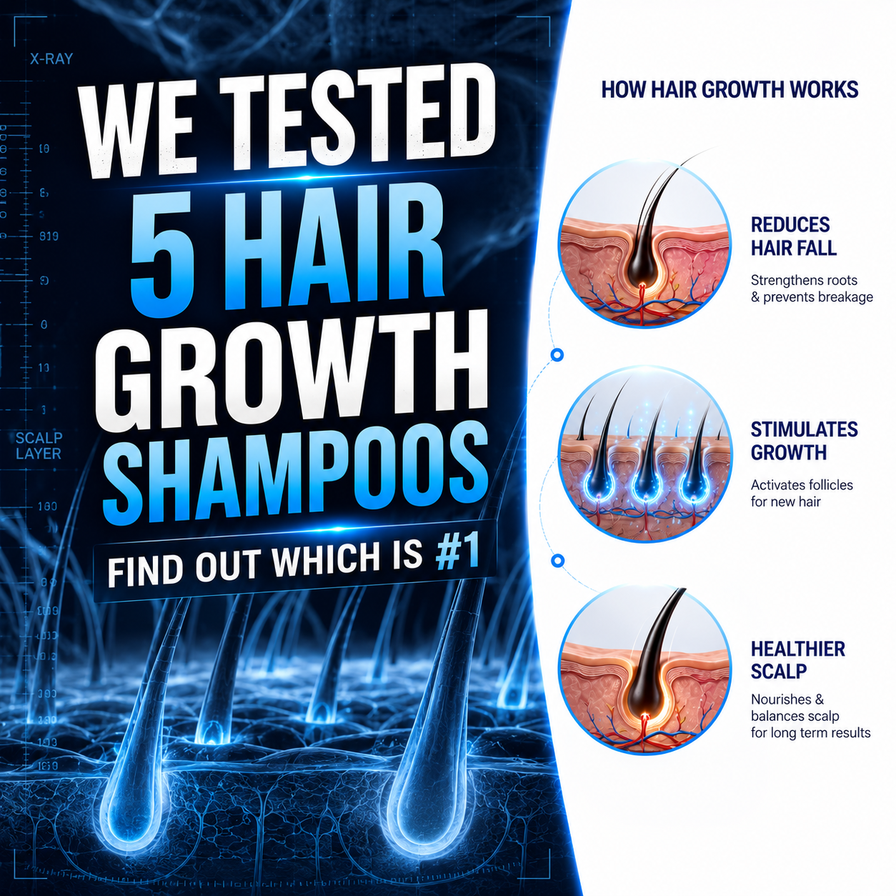 My Hair Journal Facebook ad: The 5 Best Hair Growth Shampoos, Ranked