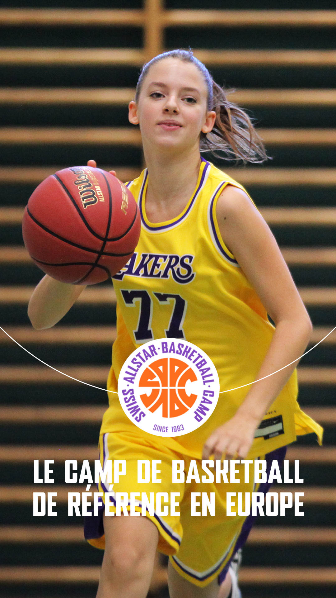 Swiss Allstar Basketball Camp Facebook ad: Un été inoubliable pour votre enfant