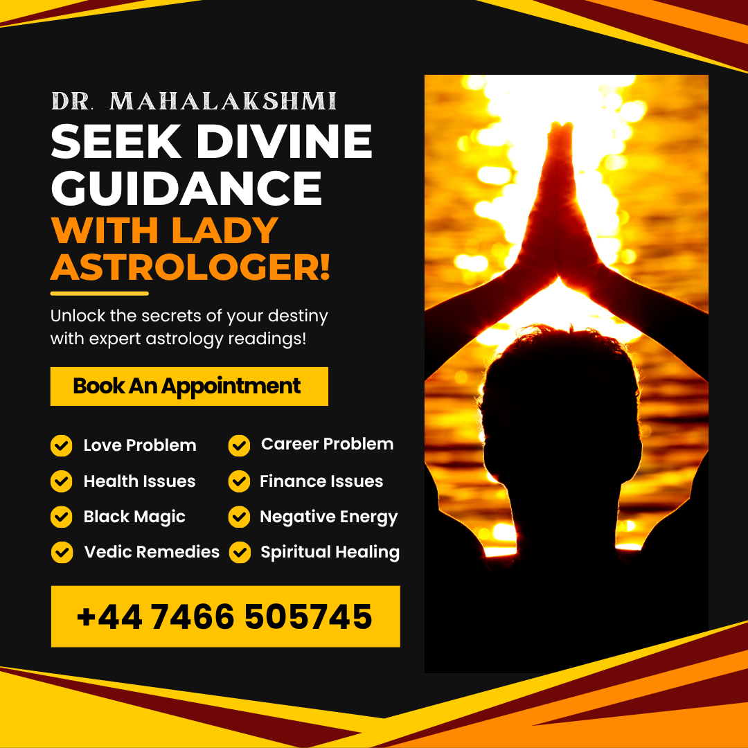 Dr. Mahalakshmi Astrology Facebook ad: Seek Divine Guidance from Lady Astrologer Dr. Mahalakshmi…