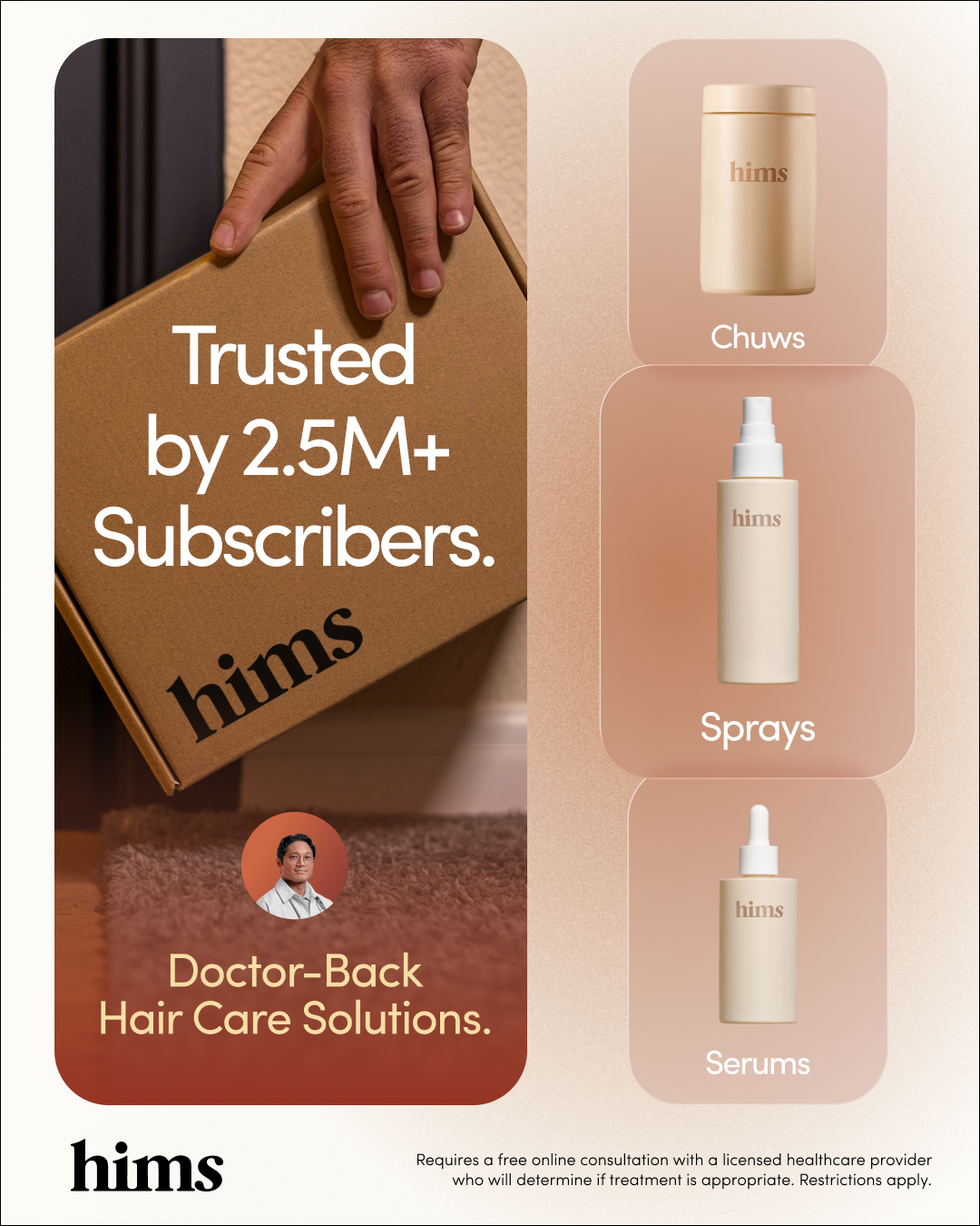 hims Facebook ad