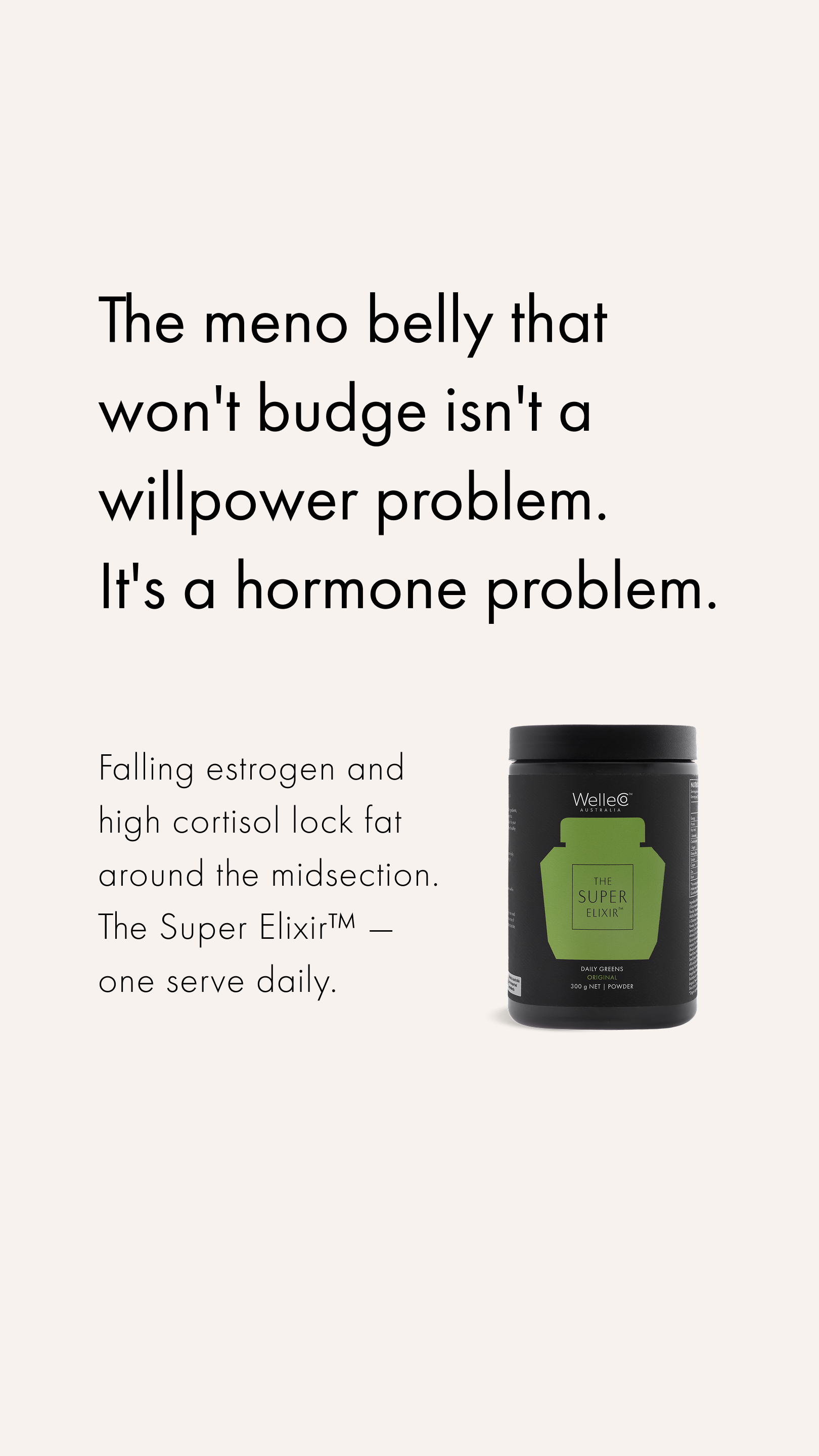 WelleCo Facebook ad