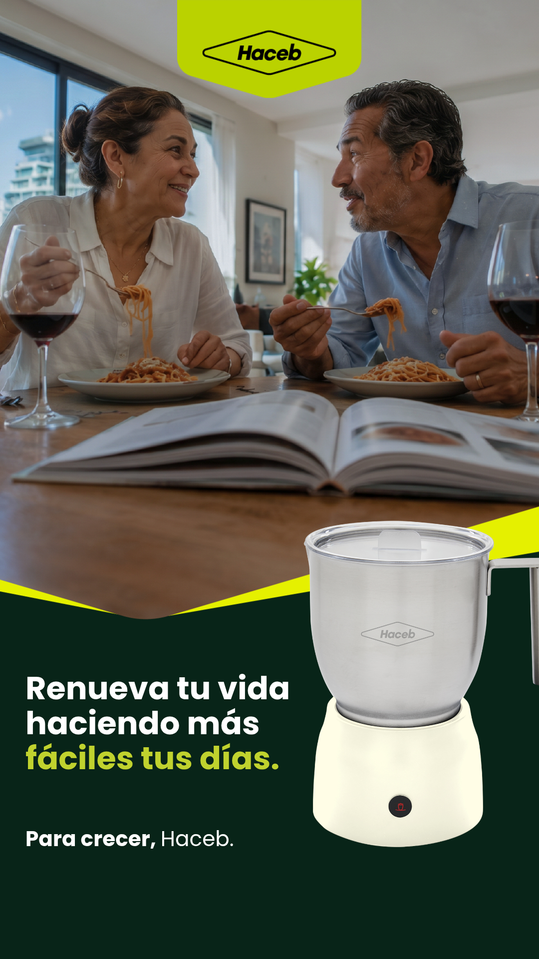 Haceb Facebook ad: ¡Facilita tus días en la cocina!
