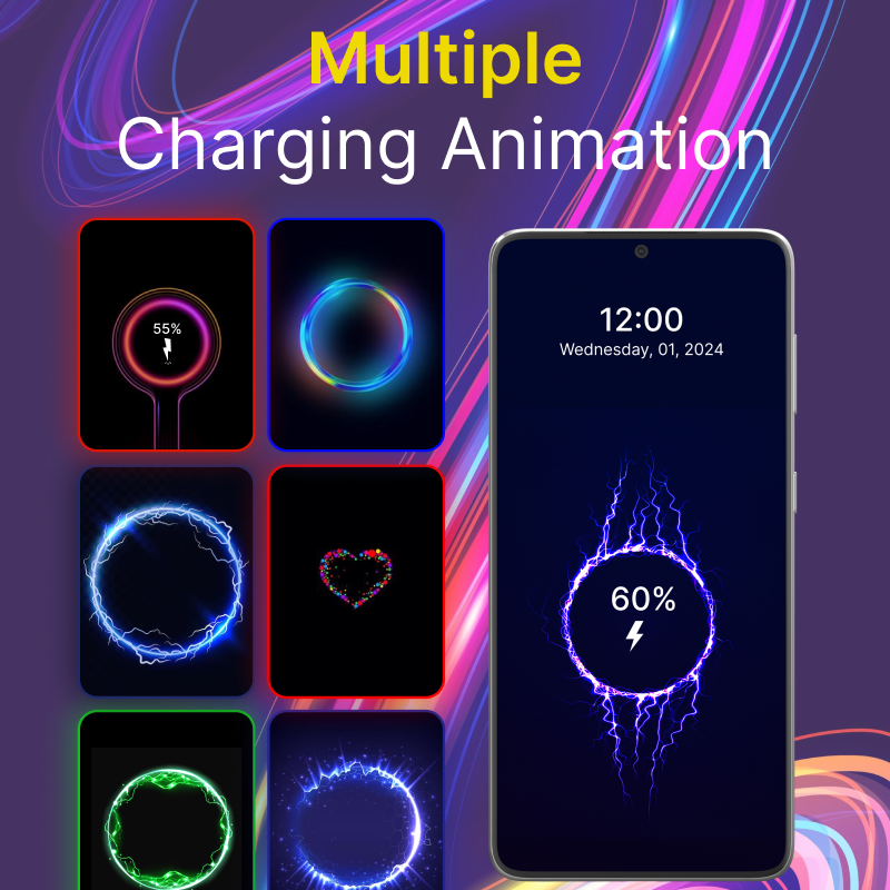 Battery Charger Animation Art Facebook ad: Free Download Charging animation App
