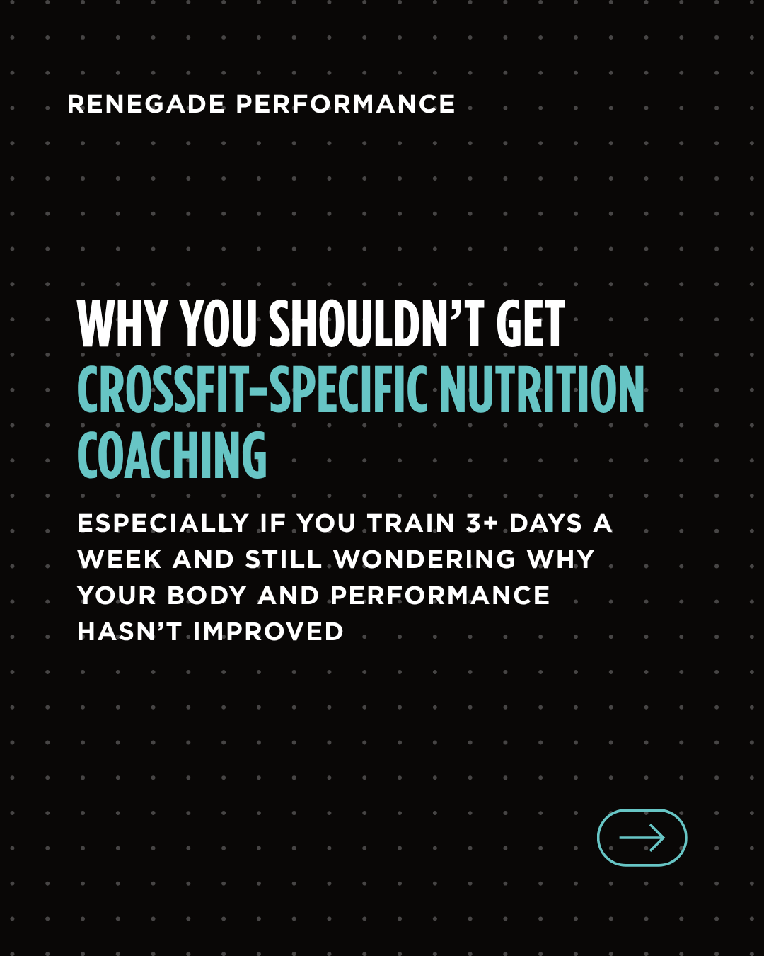 Renegade Performance Facebook ad