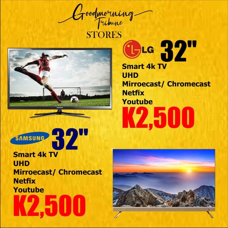 Goodmorning Tribune Stores Facebook ad: Brand new tvs for sale 974754169