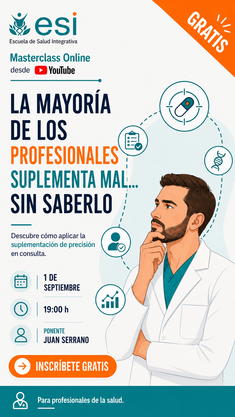 Escuela de Salud Integrativa Facebook ad from Jul 20, 2026