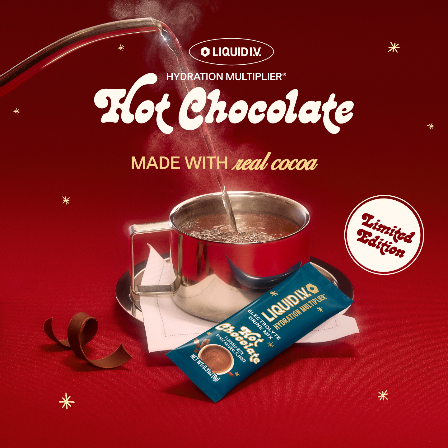 Liquid I.V. Facebook ad: Our hot hydration blend is back.