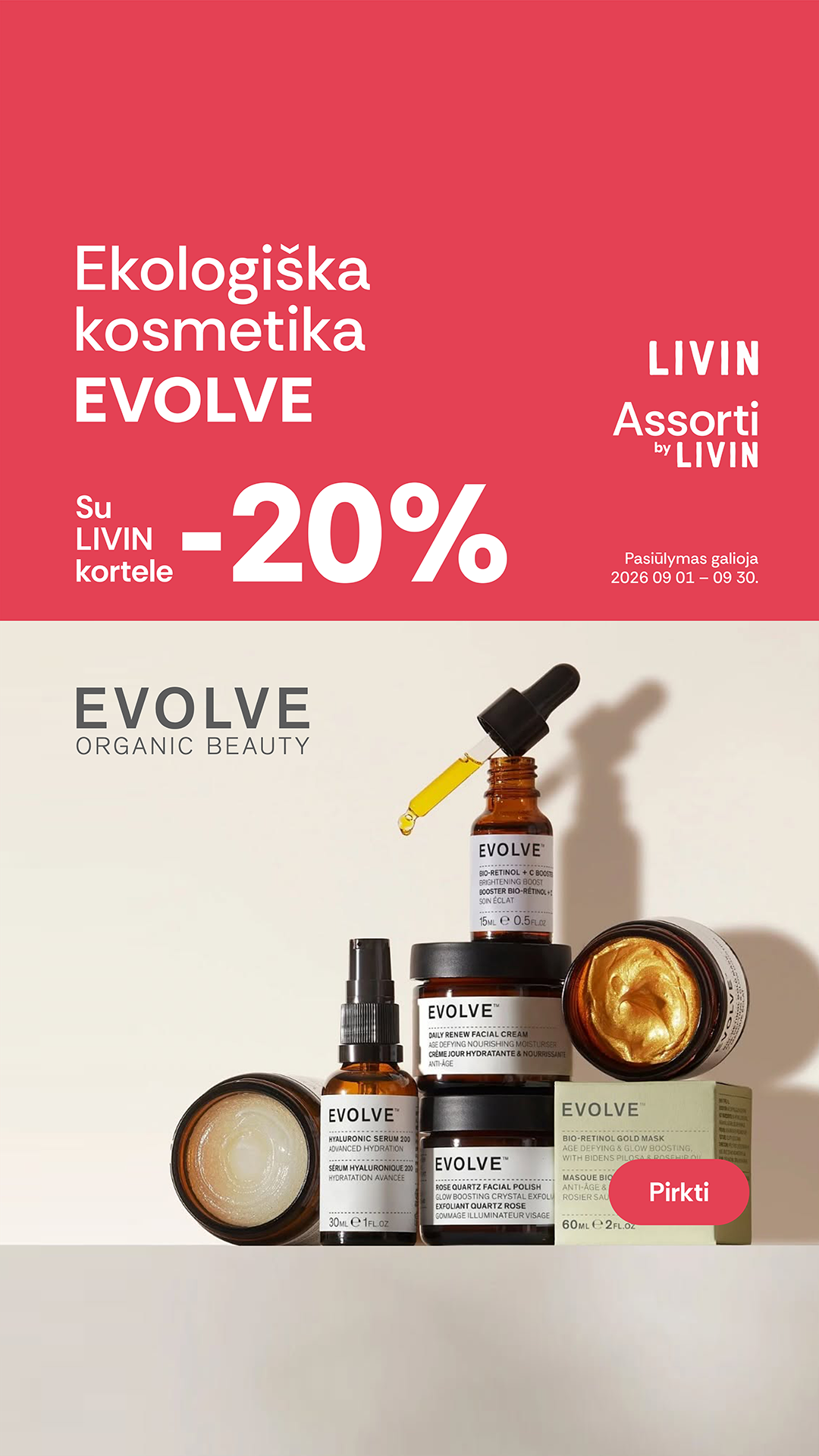 LIVIN sveiki produktai Facebook ad