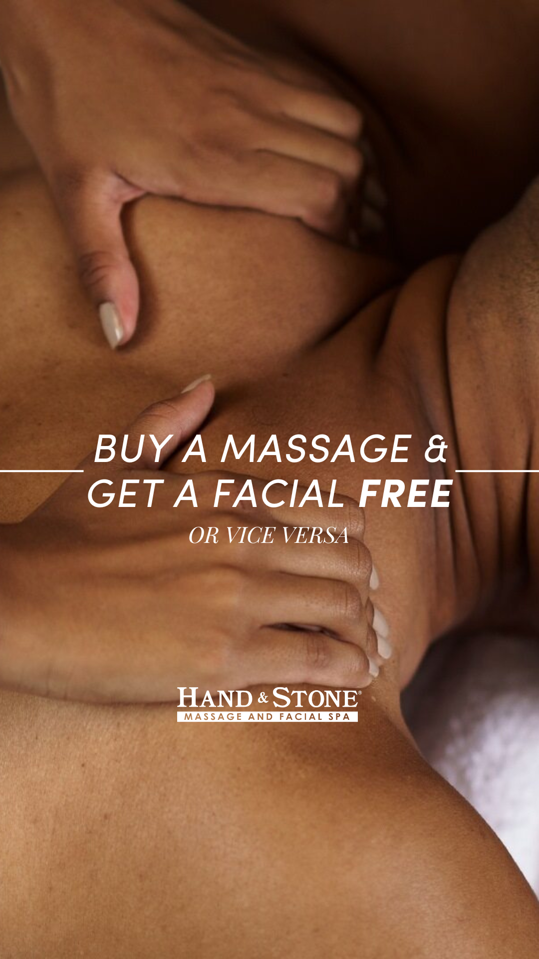 Hand & Stone Massage and Facial Spa Facebook ad from Jun 24, 2025