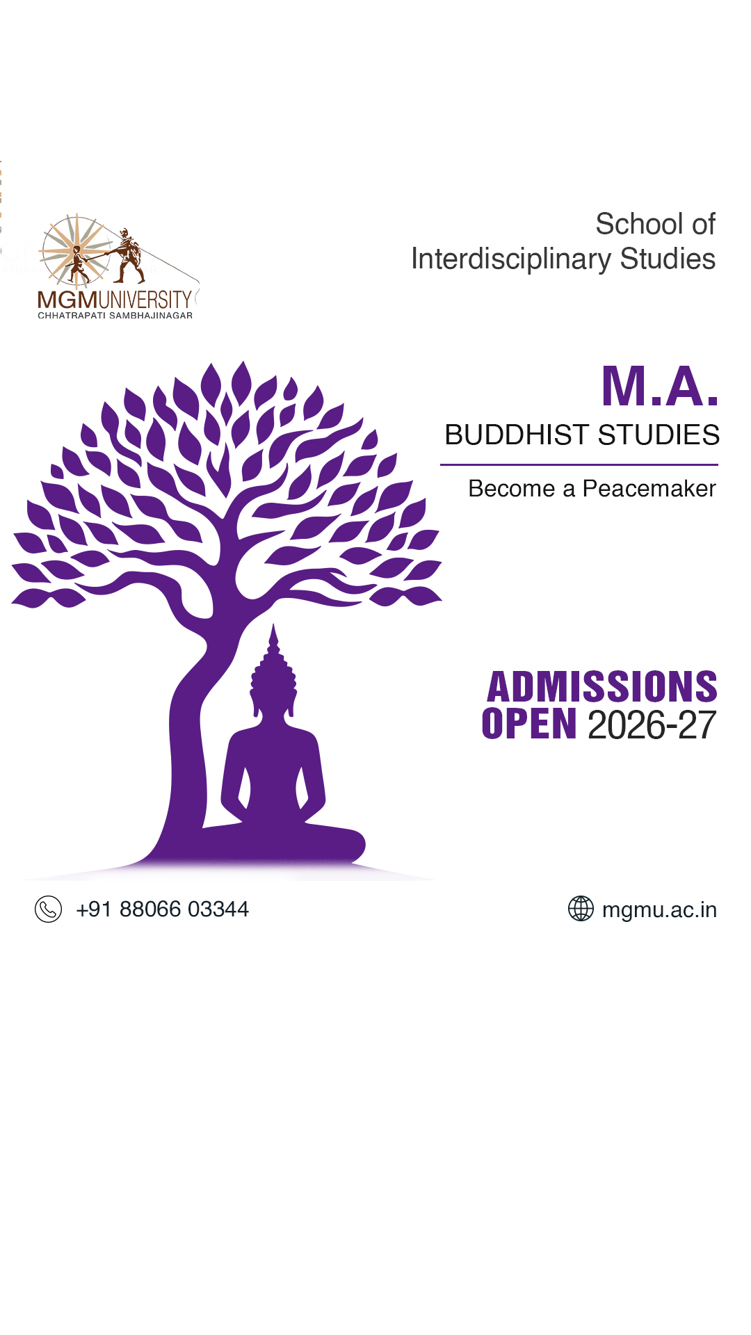 MGM University Facebook ad from May 12, 2026