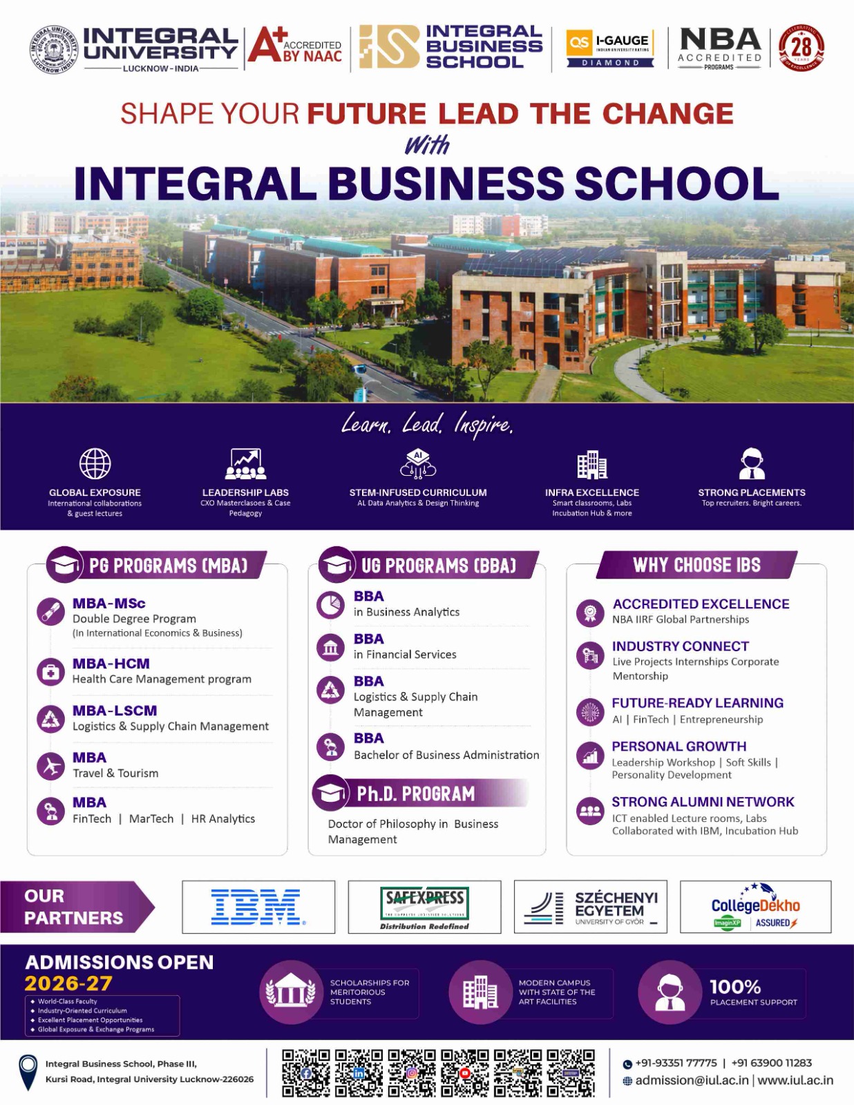 Integral University Facebook ad