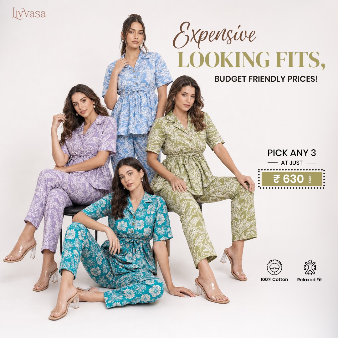 Livvasa Facebook ad: Premium Looking Co-ords @ ₹630 Each