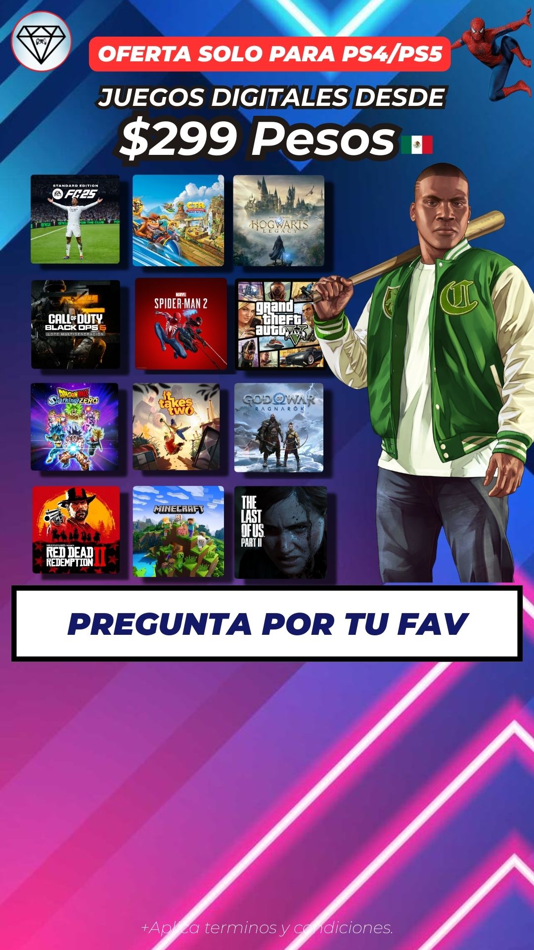 Diamante Game Shop Facebook ad