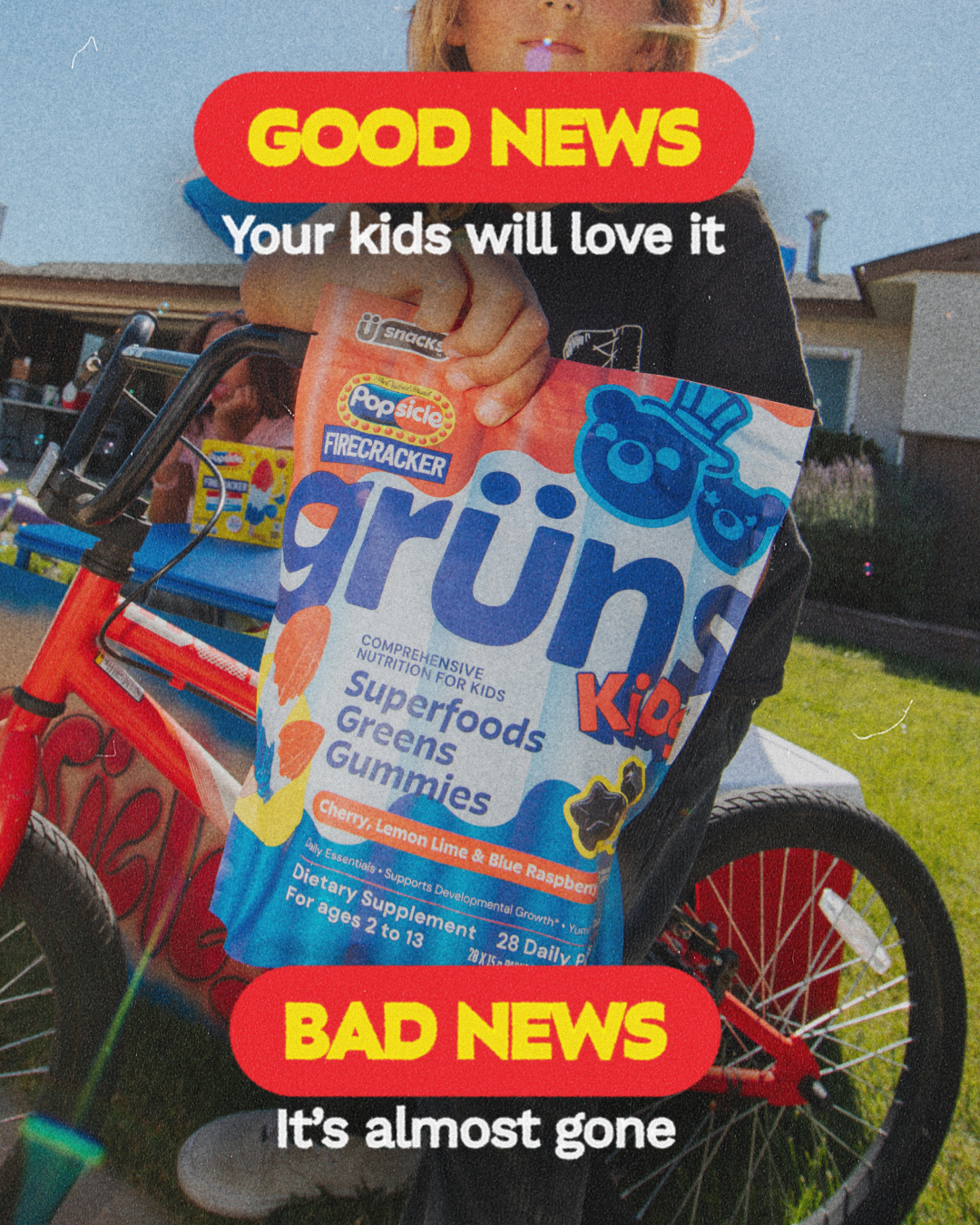 Grüns Kids Facebook ad