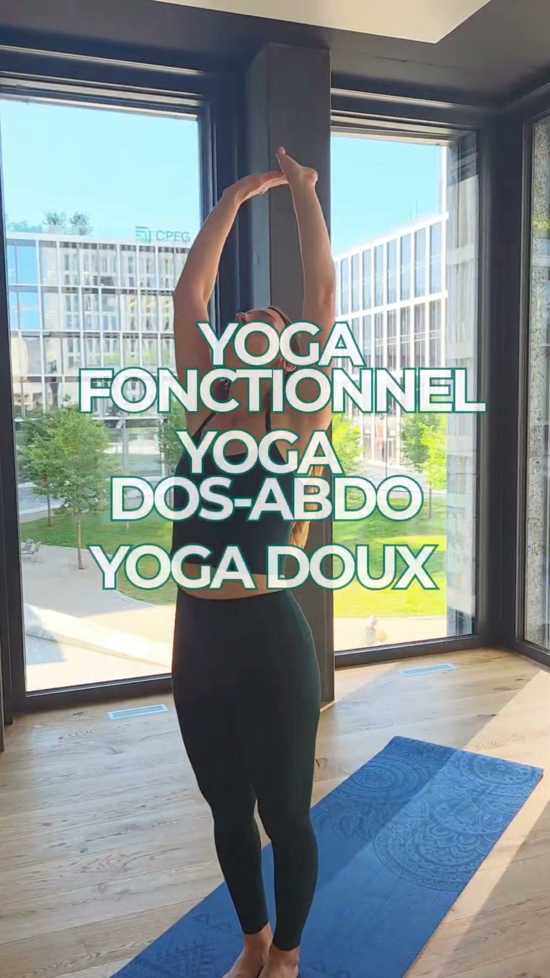 AJ Movement Facebook ad: Yoga à Pont-Rouge, essai offert