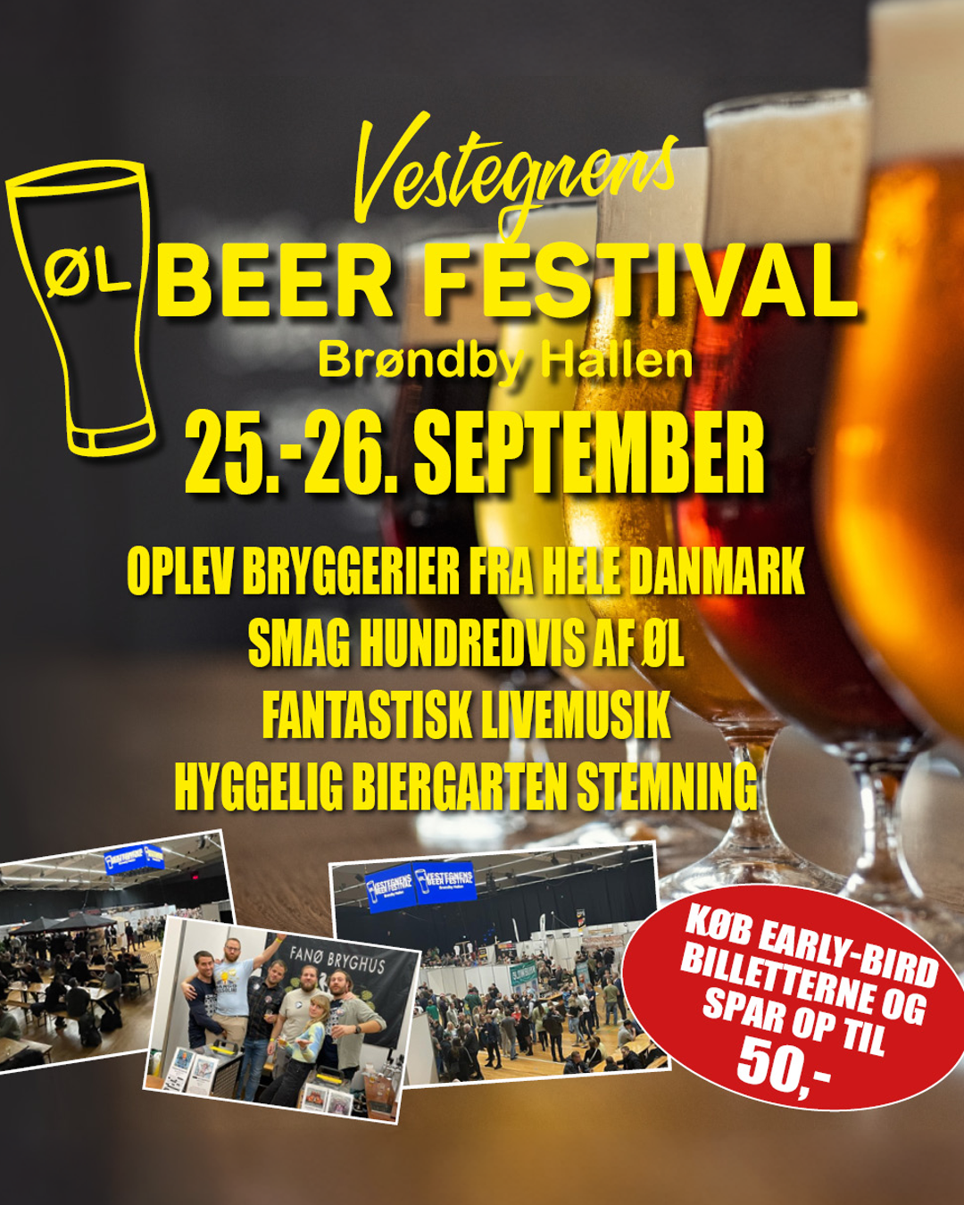 JH Arrangementer Facebook ad: Vestegnens Beer Festival 2026