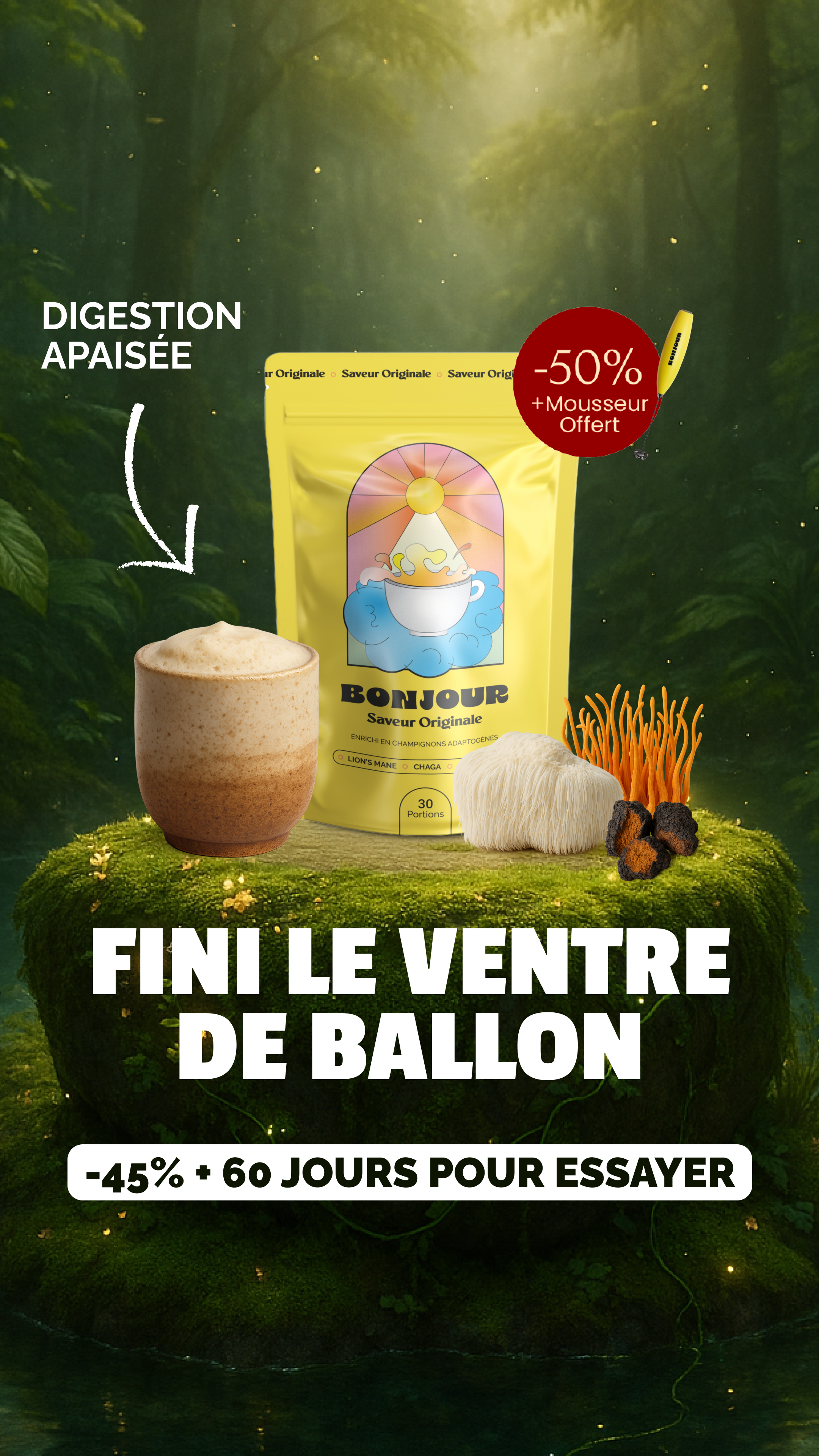 Bonjour Facebook ad