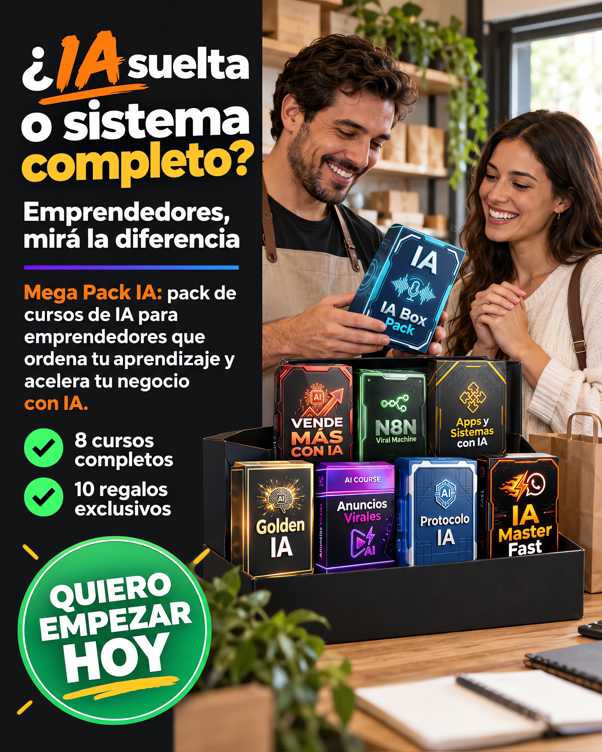 Valeria.ia Facebook ad: 8 piezas que sí encajan