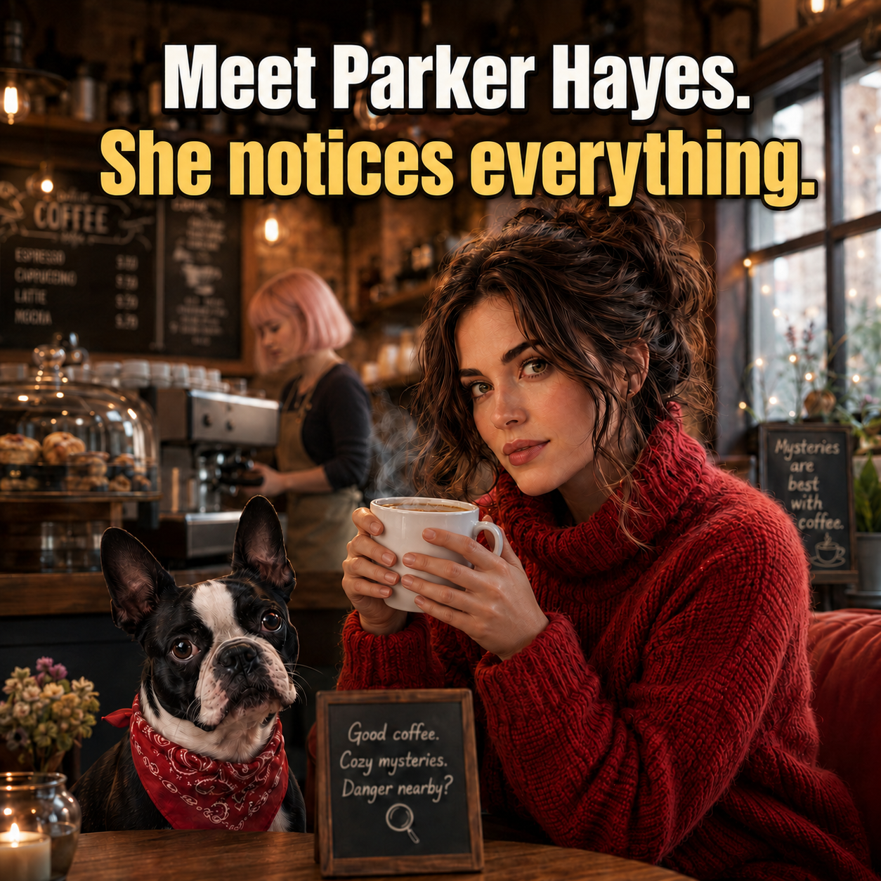Simone Stier Facebook ad: Mystery series in Kindle Unlimited