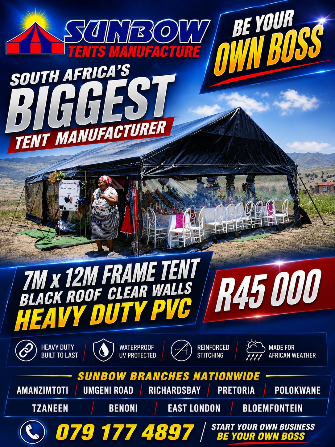 Sunbow Tents Manufacture Facebook ad