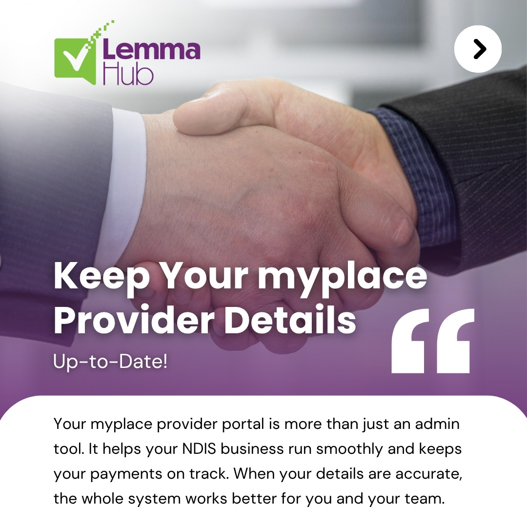Lemma Hub Facebook ad: MyPlace Provider Portal