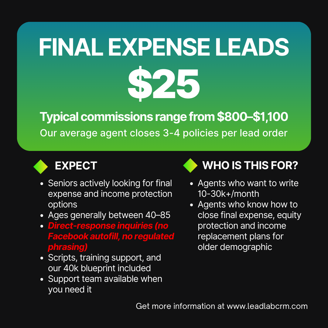 Lead Lab CRM Facebook ad