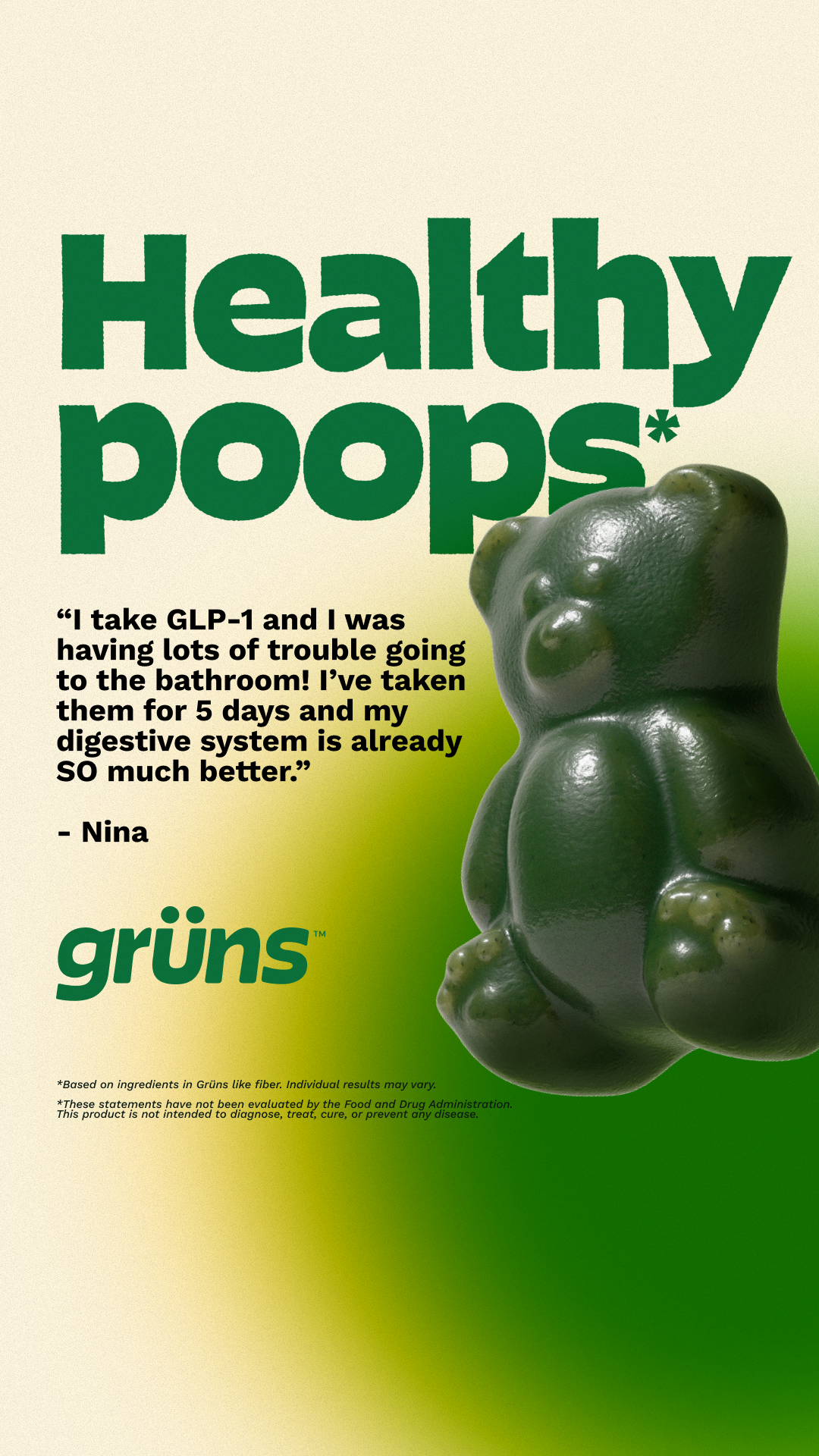 Grüns Facebook ad