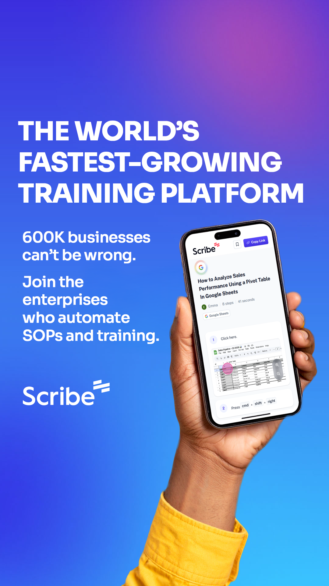 Scribe Facebook ad