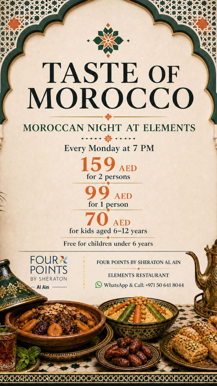 Four Points by Sheraton Al Ain Facebook ad: Chat with us