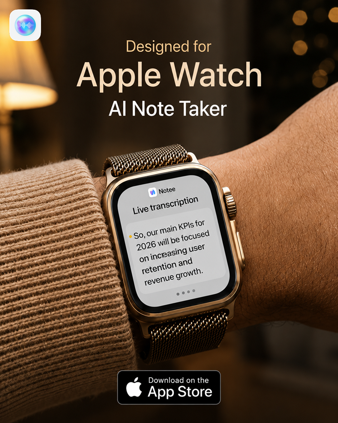 Notee: AI Note Taker Facebook ad