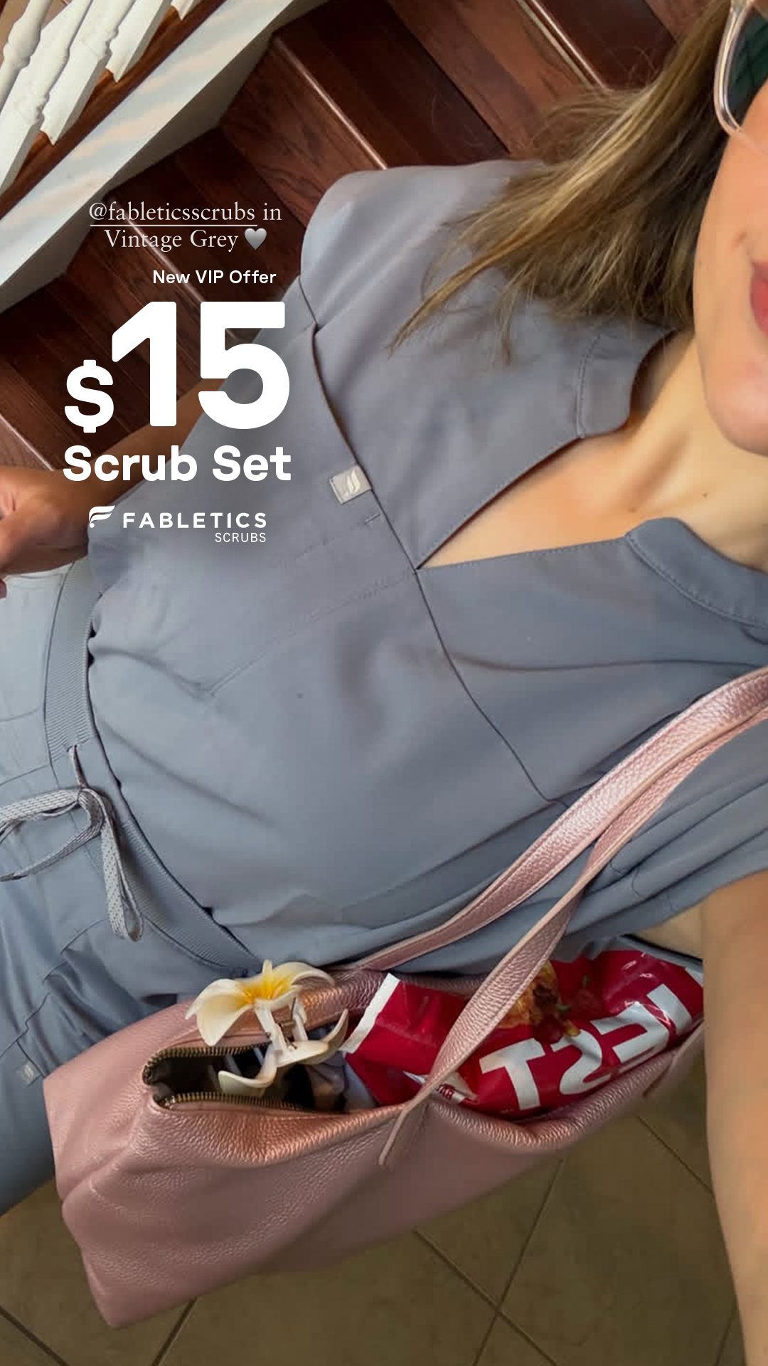Fabletics Scrubs Facebook ad