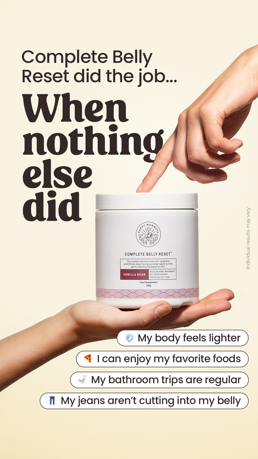Happy Mammoth EU Facebook ad