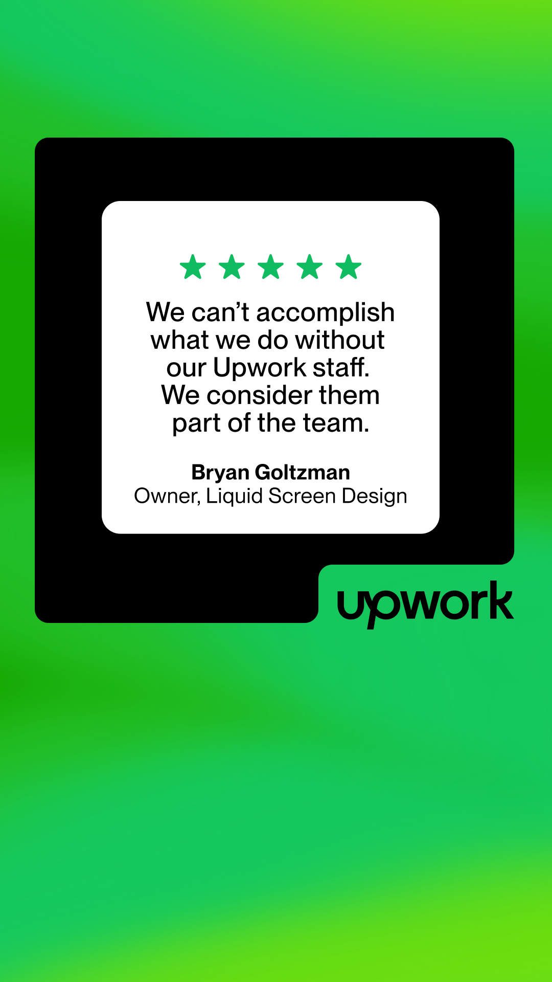 Upwork Facebook ad