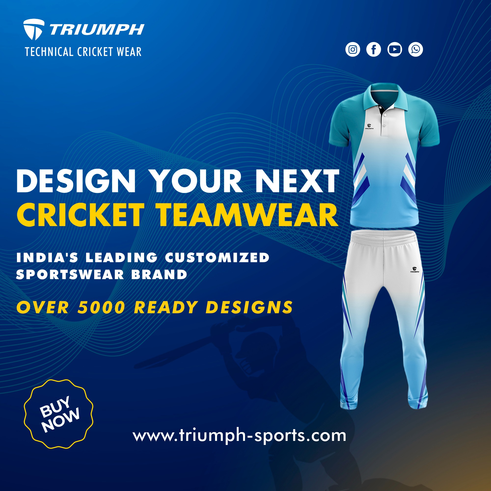Triumph Sportswear- Be Incredible Facebook ad from Feb 9, 2023